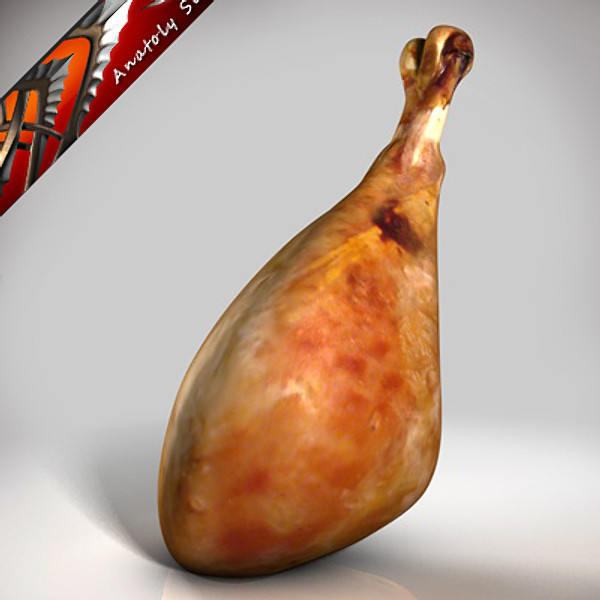 roasted turkey leg max - Turkey leg meat by CG ARTStudio